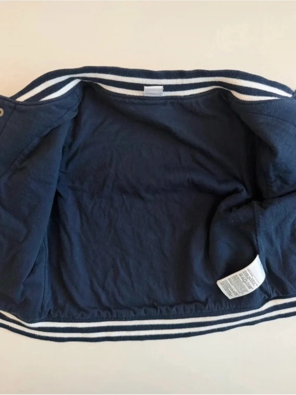 Old Navy Baby Boy 18-24 Month Navy and White Varsity Jacket